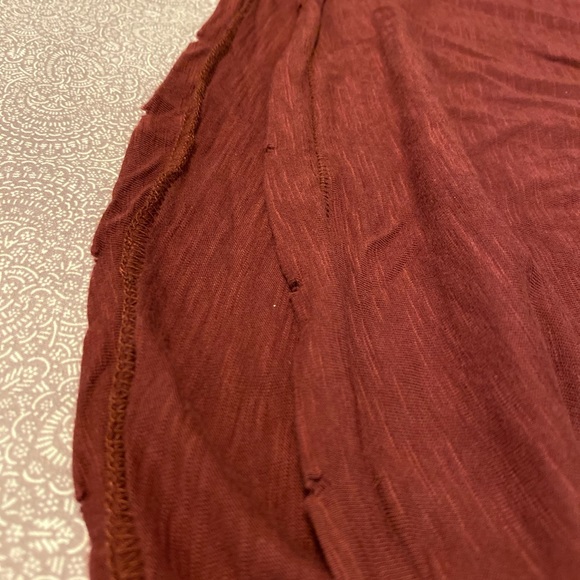 Lucky Brand Distressed Tee w/Embroidered Flowers - Picture 7 of 7